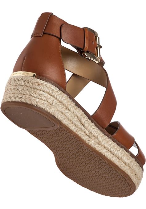 michael michael kors mackay leather sandal|Michael Kors platform sandals.